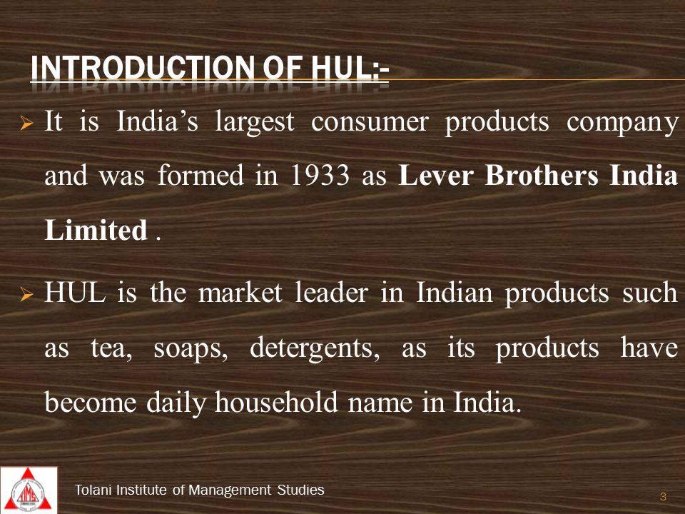 Quality management of hul